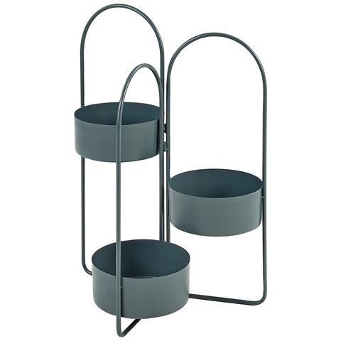 Supporto Per Vasi Colutena Metallo 56 Cm Blu Scuro - Foto 2