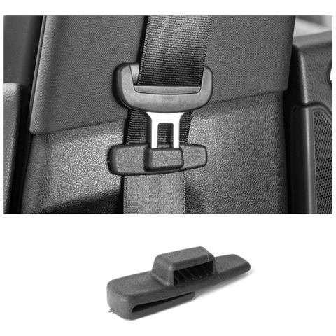 1 Paio Di Stabilizzatori Per Fibbia Della Cintura Di Sicurezza Per Auto, Assorbimento Degli Urti, Riduzione Del Rumore Black - Foto 2