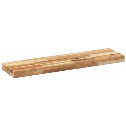 Ripiano A Parete 80x20x4 Cm Legno Massello Acacia Rifinito Olio - Foto 3