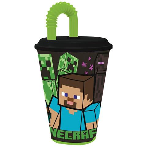 Bicchiere In Plastica Minecraft Per Bambini Da 430 Ml - Foto 1