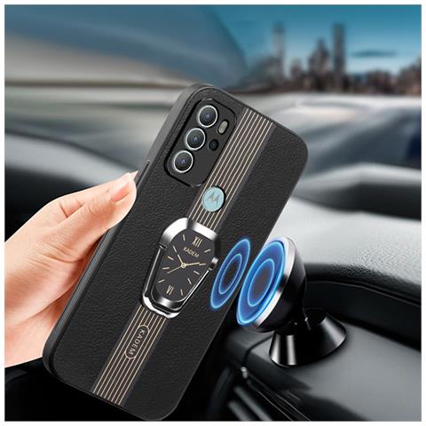 Custodia Per Telefono Nera Con Supporto Magnetico Ad Anello Iron Man Per Motorola Modello: G84 - Foto 2