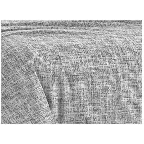 Copripiumino Sacco Piumone 100% Cotone Made In Italy Disegno Canva Piazza E Mezza Grigio - Foto 2