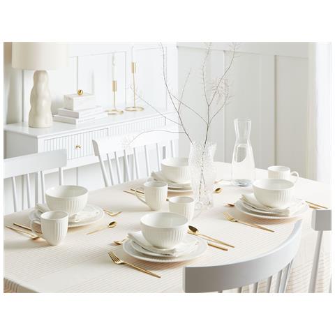 Set Di 16 Stoviglie Cowslip Porcellana Bianco - Foto 1
