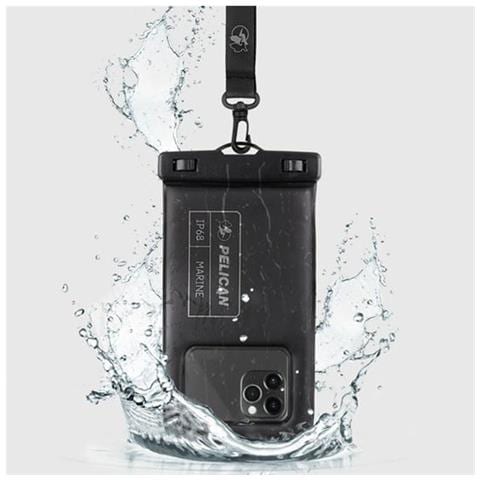 Custodia Per Smartphone Impermeabile Pelican Marine Series Con Cinghia Staccabile, Nero - Foto 2