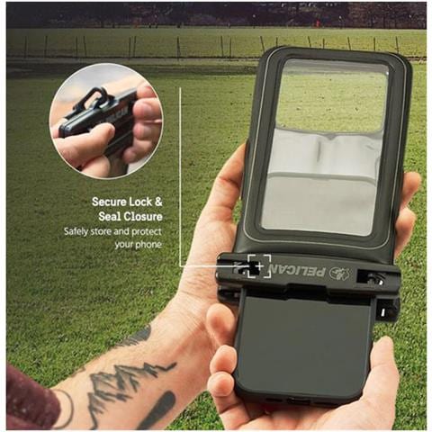 Custodia Per Smartphone Impermeabile Pelican Marine Series Con Cinghia Staccabile, Nero - Foto 5