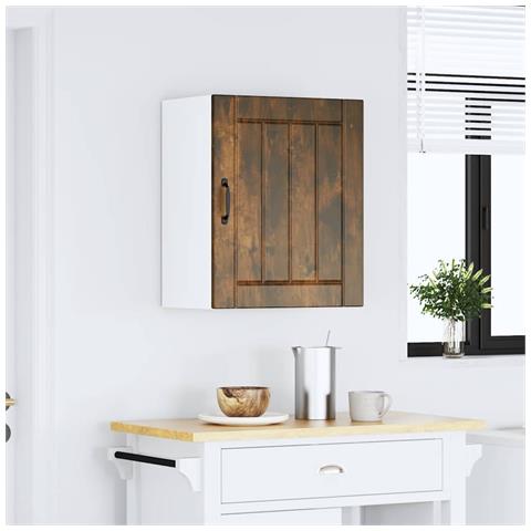 Pensile Da Cucina Lucca Rovere Fumo In Legno Multistrato - Foto 3