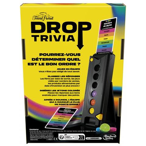 Drop Trivia, Gioco Elettronico Di Gruppo Con Voce E Suoni, Dai 13 Anni, 2 Giocatori O Più, 15 Min, Ispirato A Trivial Pursuit, Hasbro Ga - Foto 3