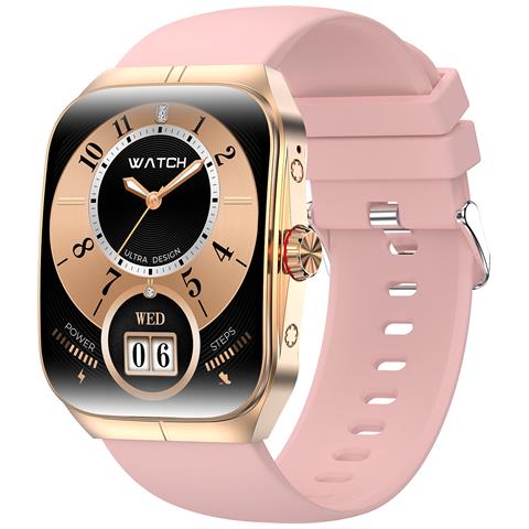 Smartwatch Con Monitoraggio Della Frequenza Cardiaca, Della Pressione Sanguigna E Dell'ossigeno Nel Sangue Pinkgold - Foto 2