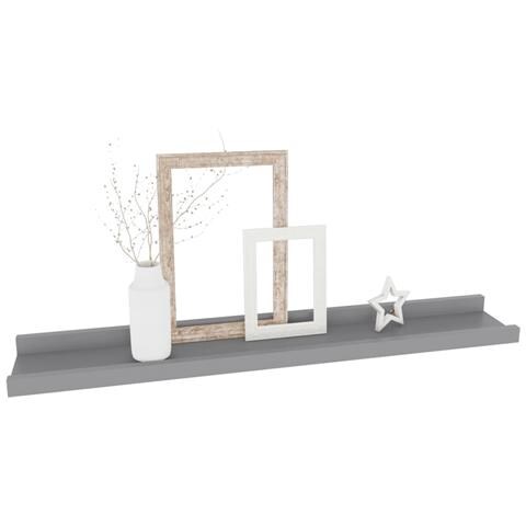 Lusso Casadino -  Mensole Da Parete 4 Pz Grigie 60x9x3 Cm - Foto 2