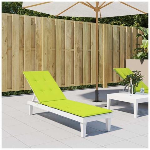 Cuscino Per Sdraio Verde Brillante (75+105) x50x4 Cm - Foto 8