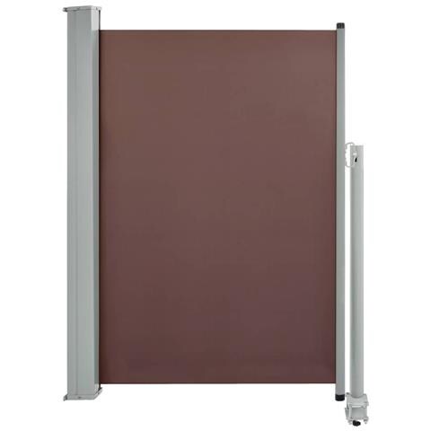 Lusso Casadino -  Tenda Laterale Retrattile Per Patio 120x300 Cm Marrone - Foto 1