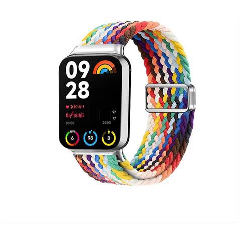 Cinturino Xiaomi Band 9 Pro Rainbow In Nylon Intrecciato - Chiusura Magnetica 2.0 Migliorata Redmi Watch5 Attivo - Foto 1