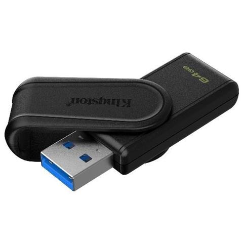 Chiavetta USB DataTraveler Exodia S con Capacità 64 GB Colore Nero - Foto 1