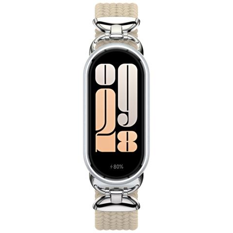 Elegante Cinturino Con Fibbia Intrecciata Per Xiaomi Mi Band 9/10 Apricot - Foto 2