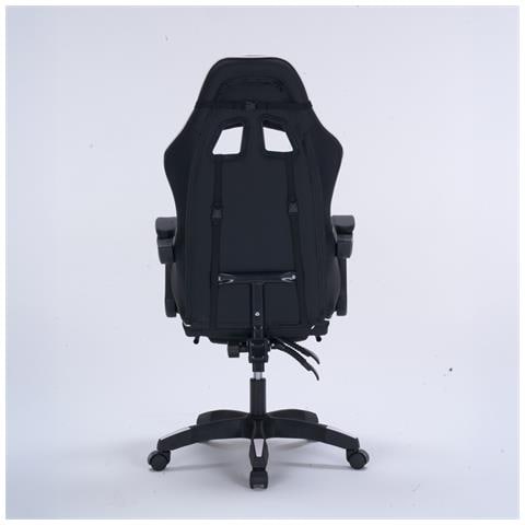 Altair Sedia Da Gioco Ergonomica Reclinabile Bianca E Nera - Foto 8