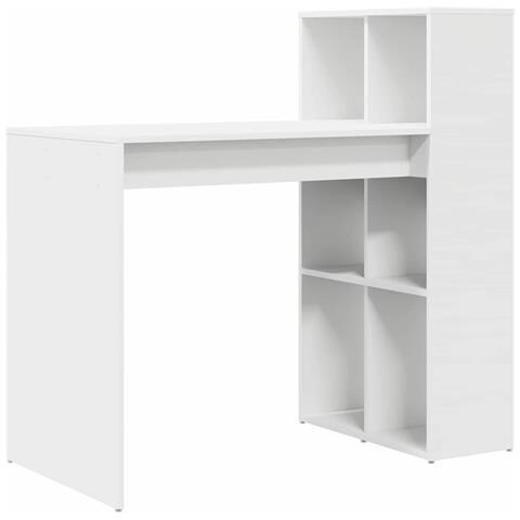 Scrivania per Scrivere Bianca Legno Ingegnerizzato Media - Foto 1