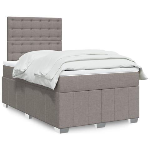 Giroletto a Molle con Materasso Tortora 120x190 cm in Tessuto - Foto 2