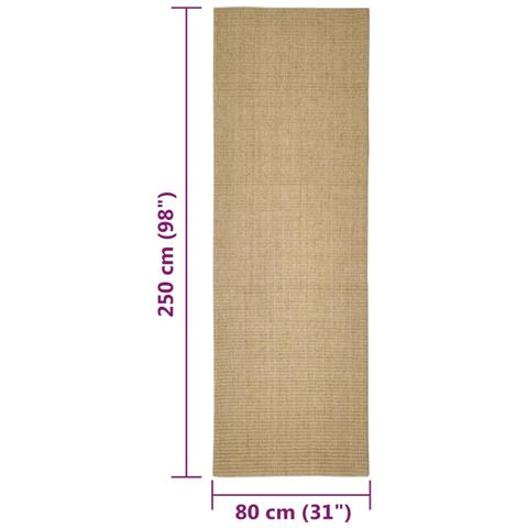 Tappeto in Sisal per Tiragraffi 80x250 cm - Foto 6