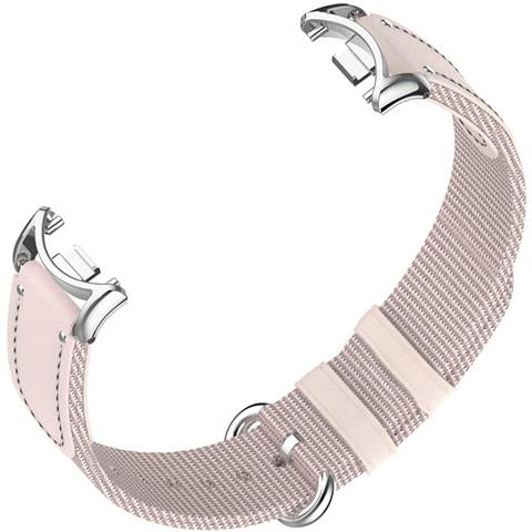 Cinturino Color Albicocca Compatibile Con Xiaomi Band 10/9/8 - Nylon Intrecciato E Tela - Foto 2
