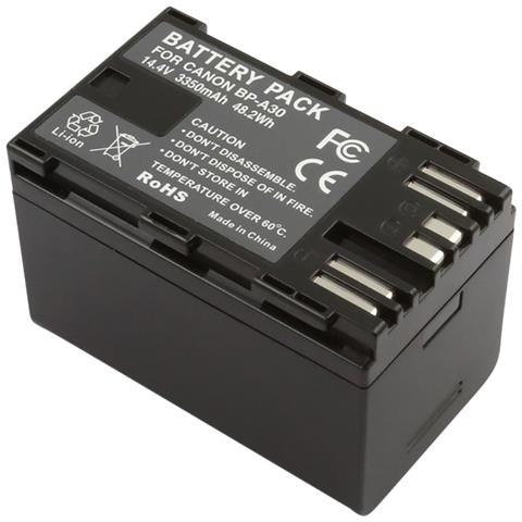 Batteria Li-ion 14.4v Per Fotocamera Compatibile Canon Bp-a30 3.35a 48.2w - Foto 1