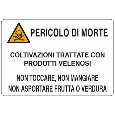Cartello Segnaletica ""pericolo Di Morte"" 50x35 Alluminio - Foto 1