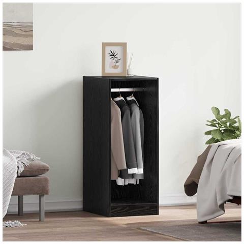 Guardaroba Rovere nero 41 x 48 x 102 cm Legno multistrato - Foto 2
