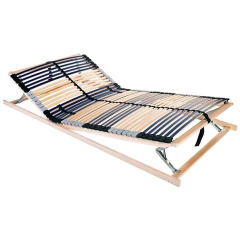 Base a doghe Marrone 140 x 190 cm Legno massello di faggio - Foto 1