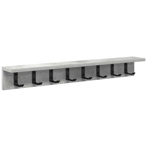 Appendiabiti a muro Grigio cemento 80 x 10.5 x 10.5 cm - Foto 1
