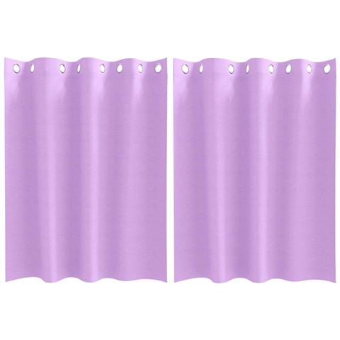 Tende con tende 2 pcs Viola 140x140cm Poliestere - Foto 1