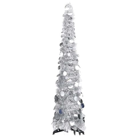 Lusso Casadino - Albero Di Natale Artificiale Apribile Argento 120 Cm Pet - Foto 2