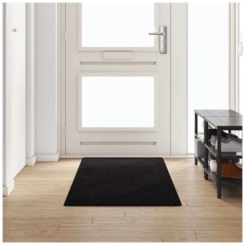 Runner in Moquette Nero 80 x 250 cm 100% Polipropilene Tuft - Foto 2
