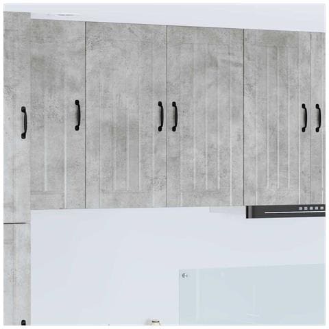 Mobile da cucina con lo scaffale Grigio cemento 80 x 31 x 80 cm - Foto 2