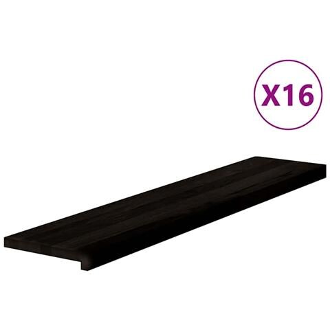 Gradini 16 pz Marrone Scuro 120x25x2 cm Legno Massello Rovere - Foto 1