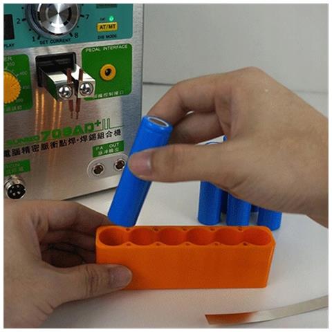 Forma Per Saldatura Batterie 6x13 - Costruzione Stabile, Materiale Bakelite | Capacità 78 Celle | Per Saldatura Batterie - Foto 2