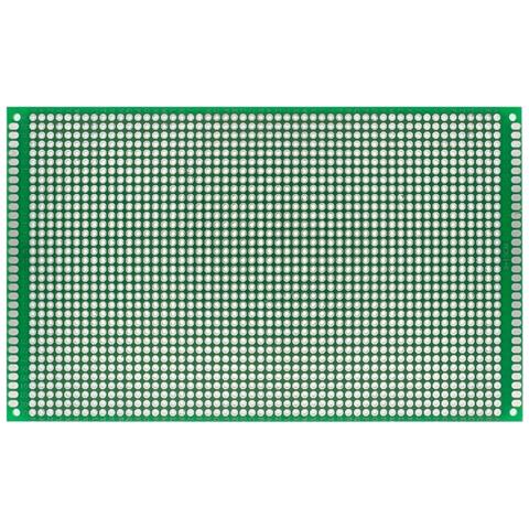 Piastra Prototipo Universale Doppia Faccia 90x150 Mm - Montaggio Tht, Fori 2,54 Mm | Elettronica Saldatura, Verde - Foto 5