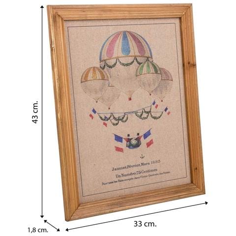 Quadro In Legno E Tessuto Stampato 33x43x1,8h - Foto 7