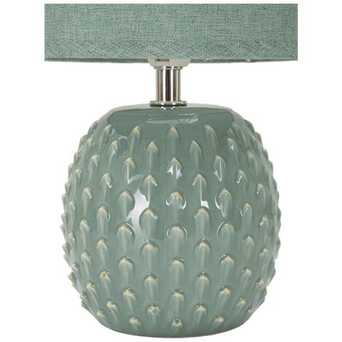 Lampada Da Tavolo Vkh99-blu-ceramica-14x14x27 Cm - Foto 2