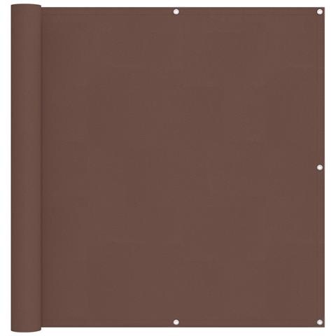 Schermo da balcone Marrone 110 x 800 cm Tessuto Oxford - Foto 1