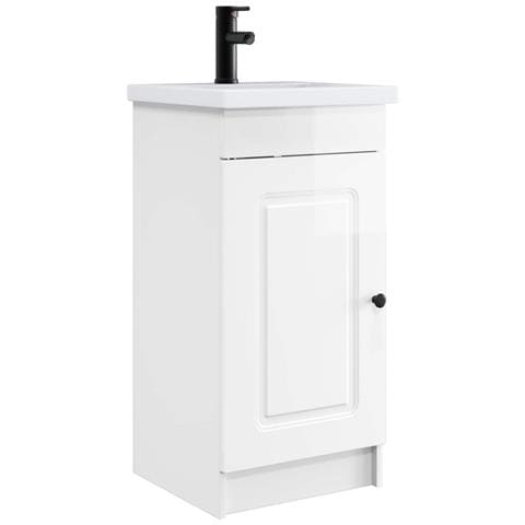 Mobile da bagno con lavabo Bianco Lucido 42 x 40 x 84,5 cm - Foto 1