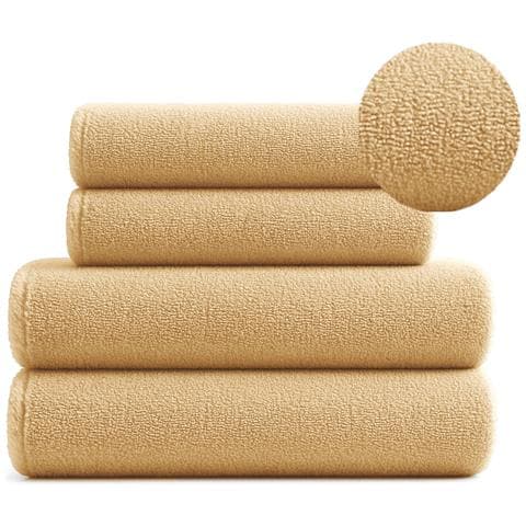 Set di asciugamani DIANA 2+2 - Beige - 100% cotone - Design elegante e moderno - Foto 5