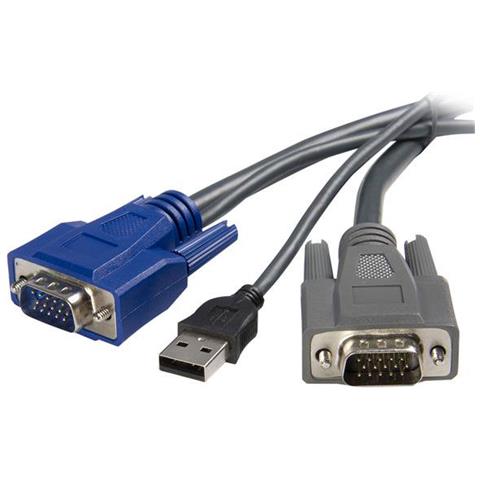 Cavo KVM ultra-sottile VGA USB 2 in 1 1,8 m - Foto 1