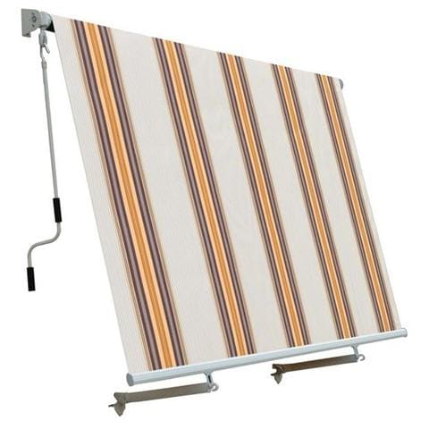 Tenda da Sole a Caduta con Bracci Fantasia a righe Beige - Foto 1