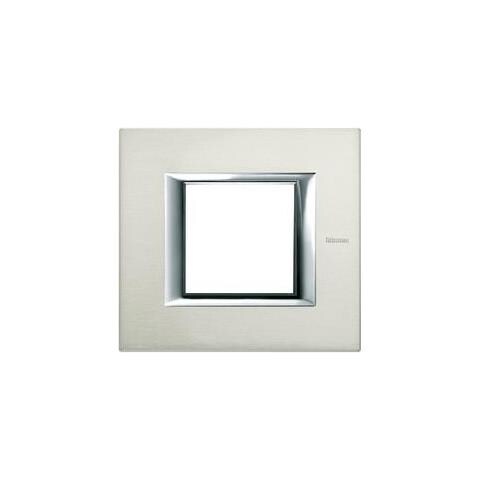 Ha4802xc - Axolute - Placca 2p Alluminio Spazzolato - Foto 2