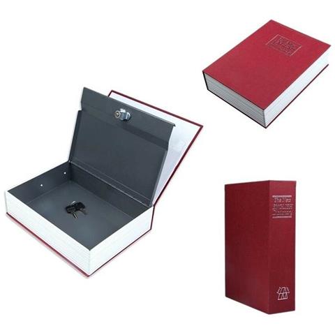 Cassetta Di Sicurezza Cassaforte Segreta Salvadanaio Libro Vocabolario 24x15 Cm - Foto 4