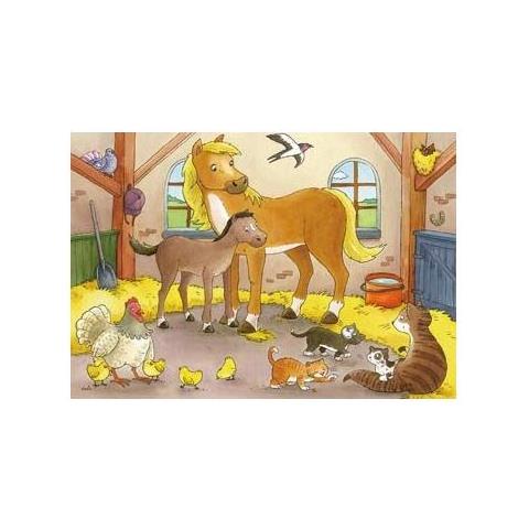 RVB07590 Puzzle 2 x 12 pezzi - Famiglie Animali - Foto 3