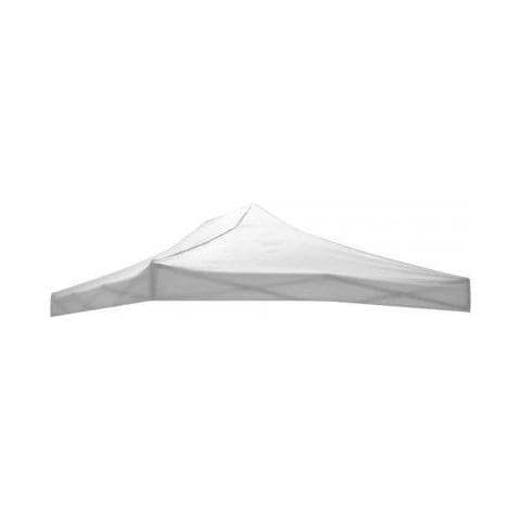Telo Tetto Di Ricambio Per Gazebo 2x2mt Bianco Tessuto Pvc Impermeabile 9009/1 - Foto 3
