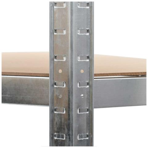 Questa mensola angolare è la scelta ideale sia per lo stoccaggio residenziale che per quello commerciale, e offre un ampio spazio dove tenere tutto in ordine. Materiale robusto: Lo scaffale portaoggetti è costituito da un telaio in acciaio e tavole in legno multistrato. I telai in acciaio garantiscono robustezza e stabilità, mentre il legno ingegnerizzato offre forza, stabilità, e resistenza all'umidità. Forte capacità di carico: Grazie allo spessore del materiale, alle barre - Foto 2