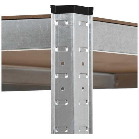 Questa mensola angolare è la scelta ideale sia per lo stoccaggio residenziale che per quello commerciale, e offre un ampio spazio dove tenere tutto in ordine. Materiale robusto: Lo scaffale portaoggetti è costituito da un telaio in acciaio e tavole in legno multistrato. I telai in acciaio garantiscono robustezza e stabilità, mentre il legno ingegnerizzato offre forza, stabilità, e resistenza all'umidità. Forte capacità di carico: Grazie allo spessore del materiale, alle barre - Foto 9