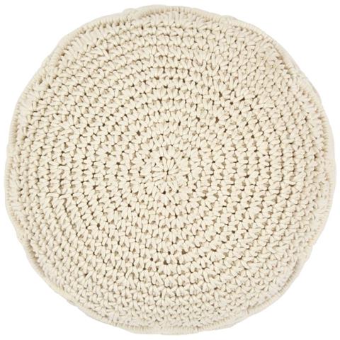 Pouf Lavorato A Mano 45x30 Cm In Juta - Foto 2
