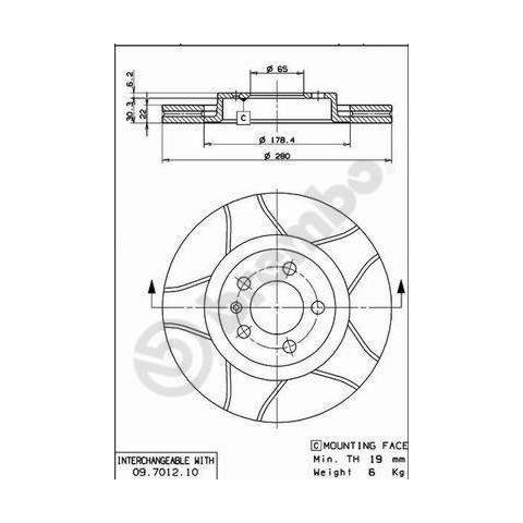 2 Disco Freno 09.7012.75 - Foto 1